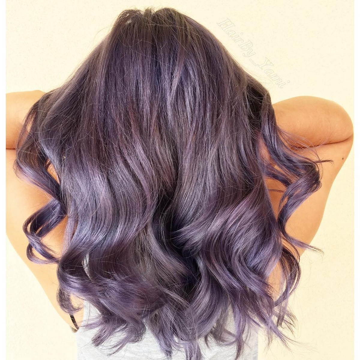 Gray Plum Hair