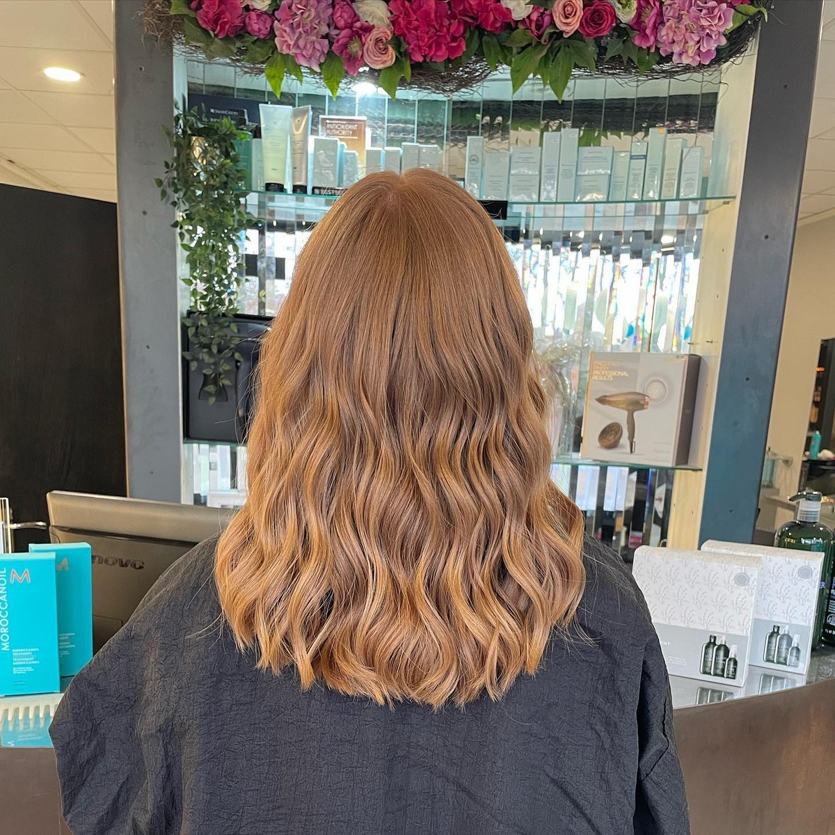 Long Shag With Beachy Waves And A Center Part