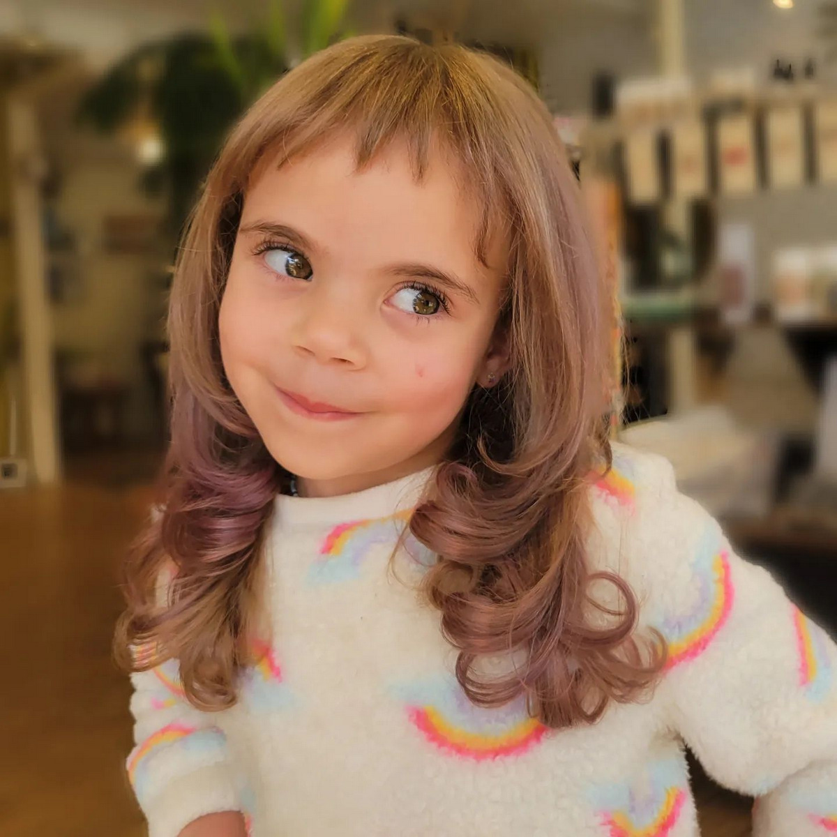 Micro Bang With Layered Hairstyle