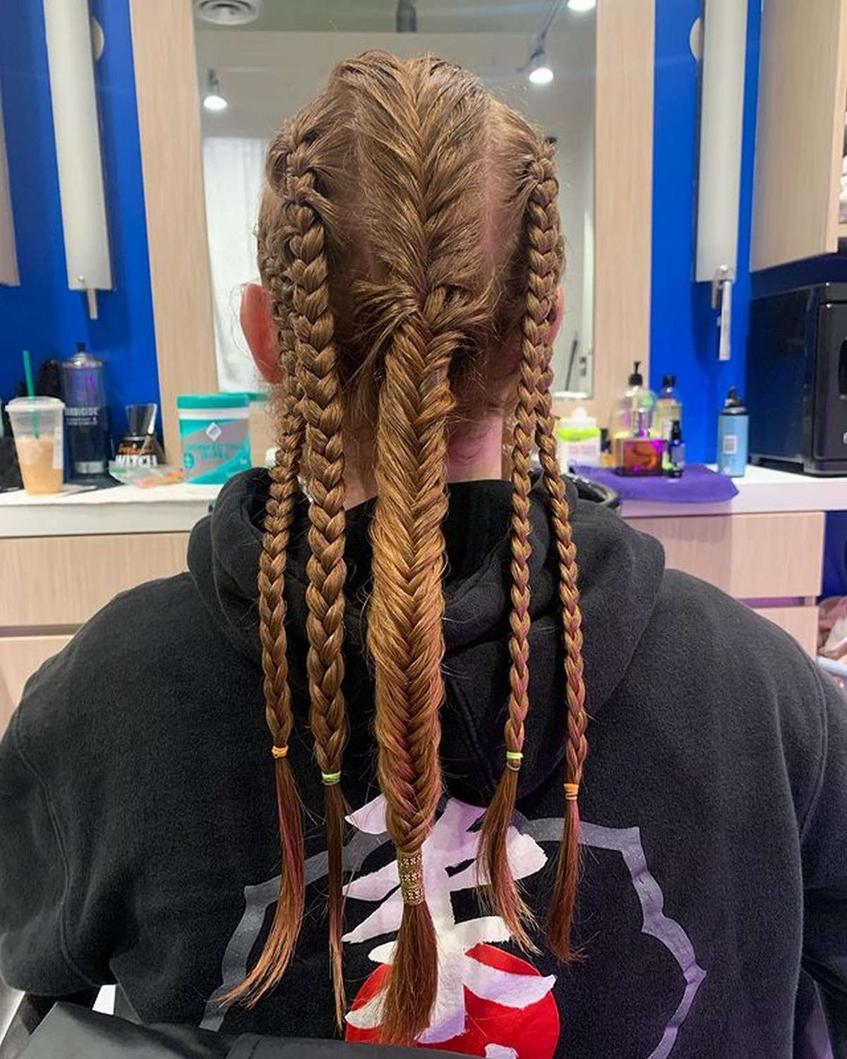 Fishtail And Ponytail Braid
