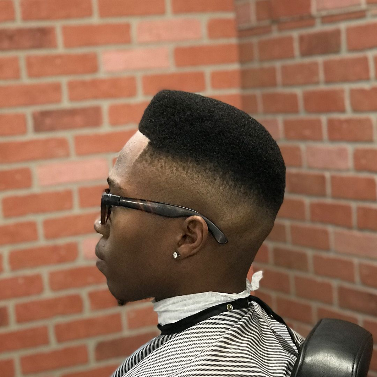 Pompadour With High Fade Haircut