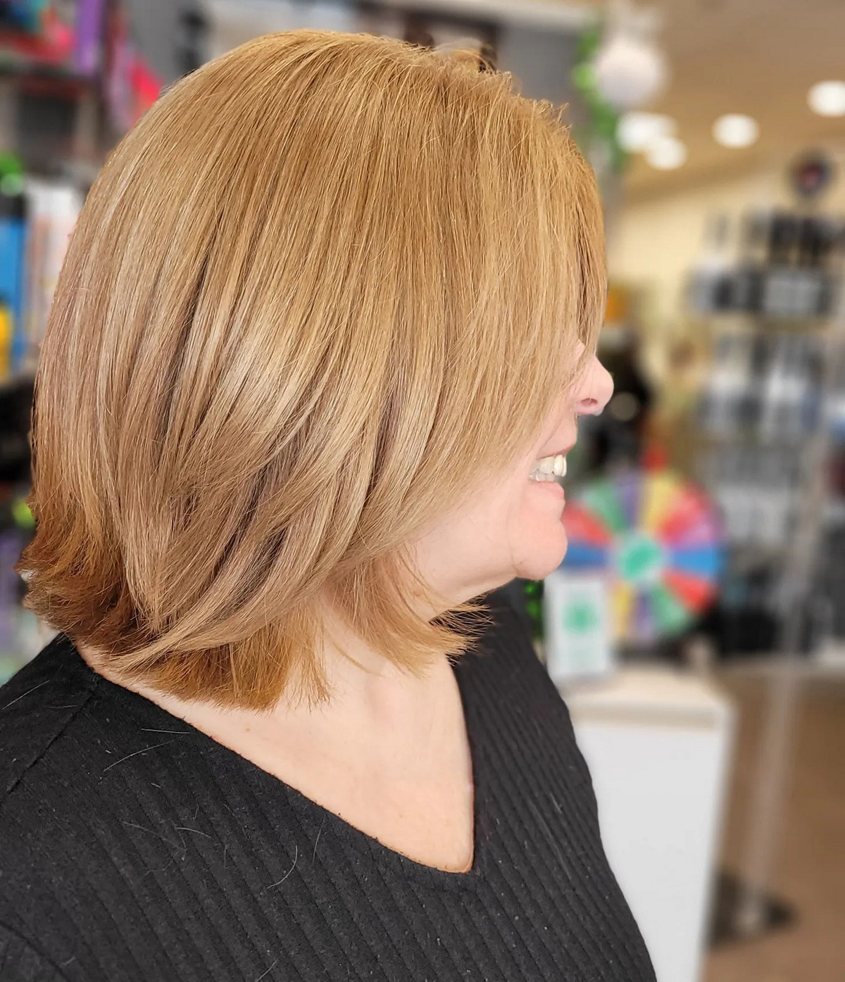 Layered Bob With Textured Ends