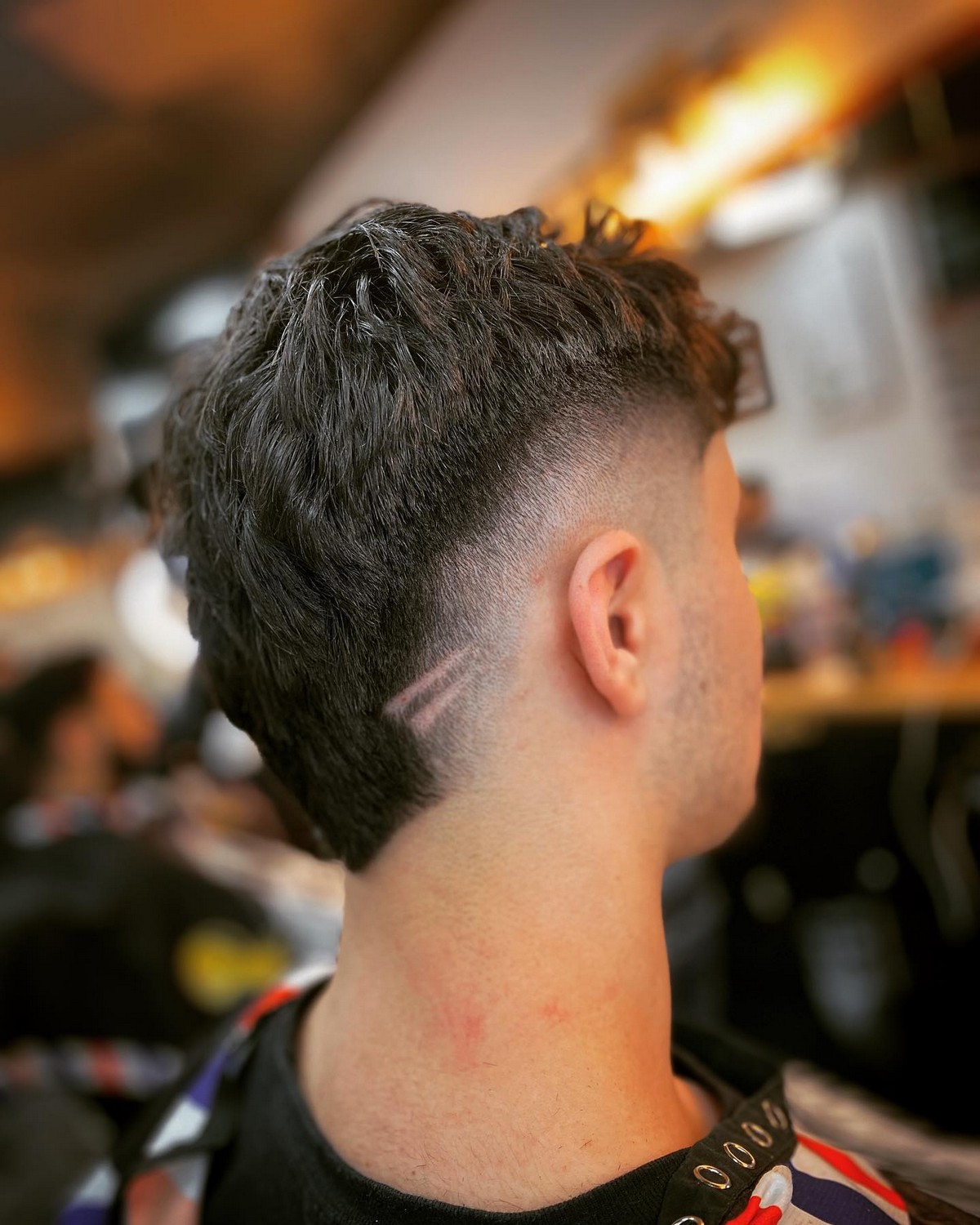 Short Mullet With Zero Fade