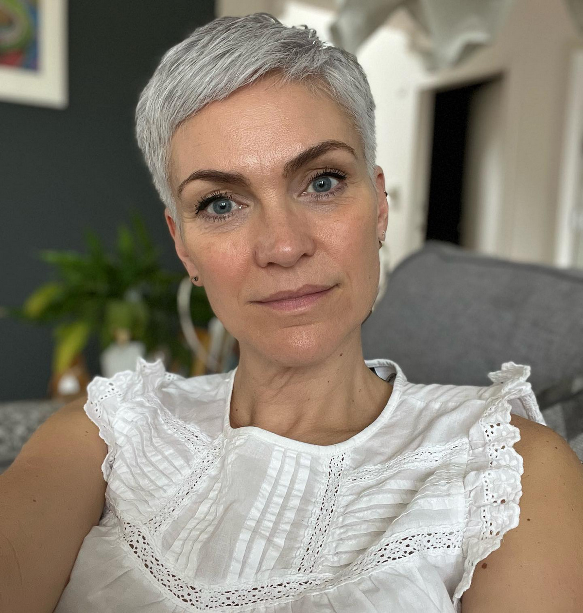 Silver Balayage Pixie