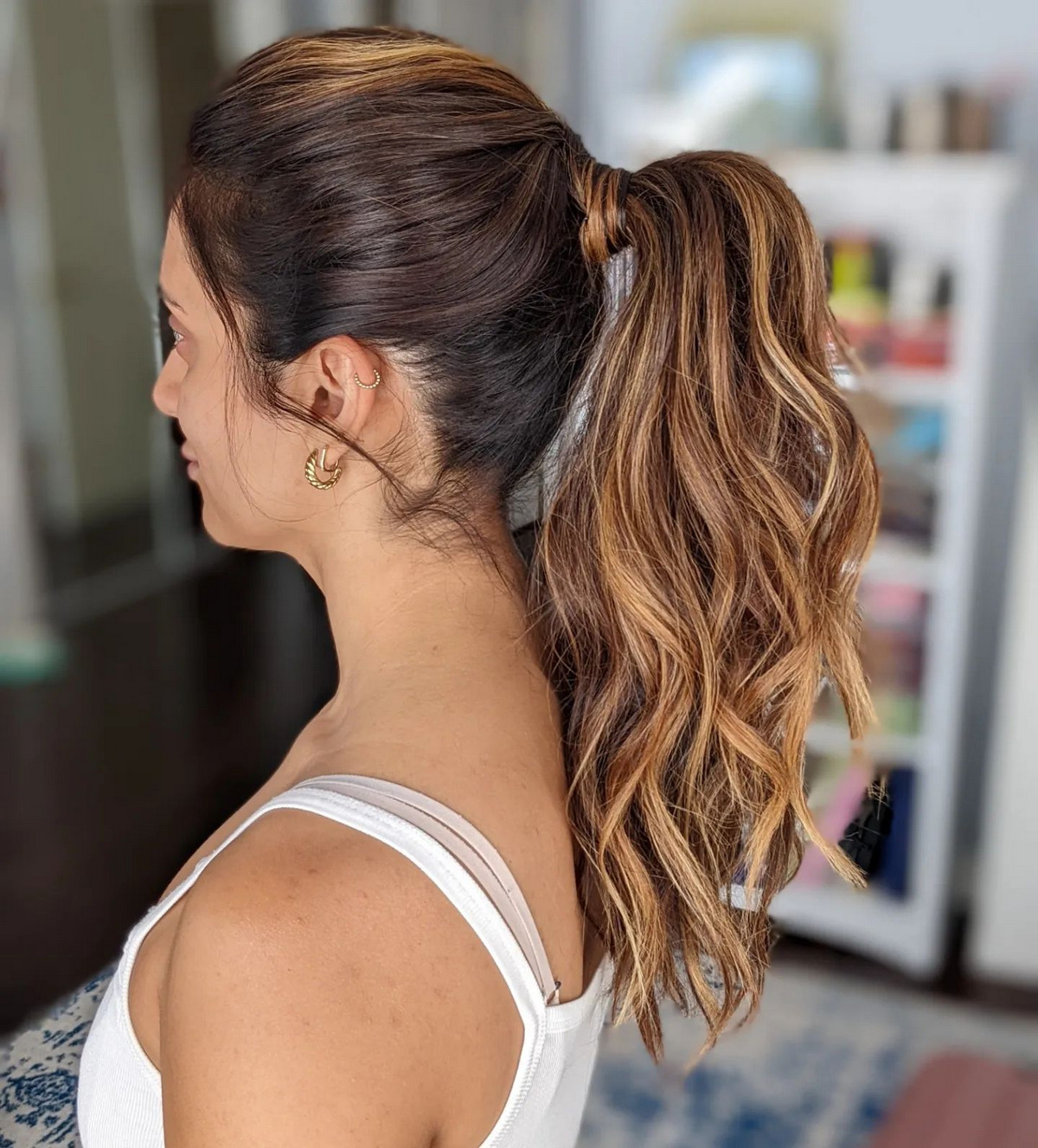  Textured Ponytail