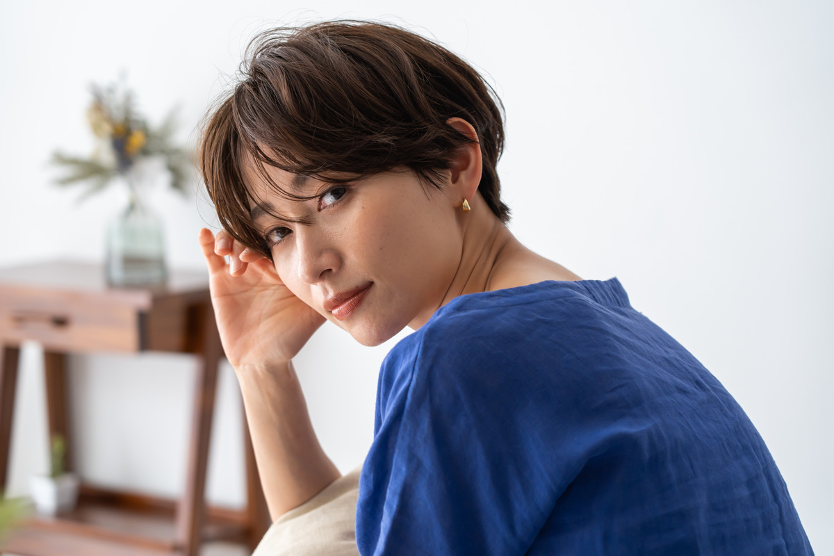 Choppy Short Hair With Curtain Bangs