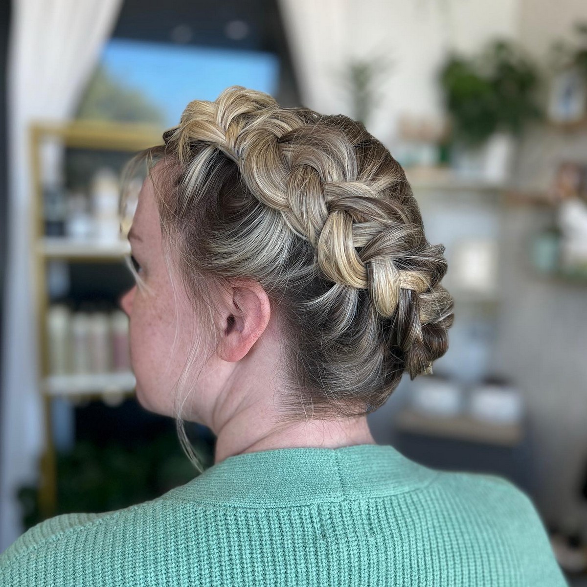 Crown Braid With Highlight