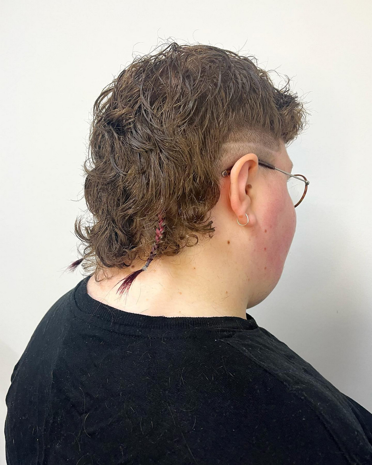 Curly Mullet With Rat Tail