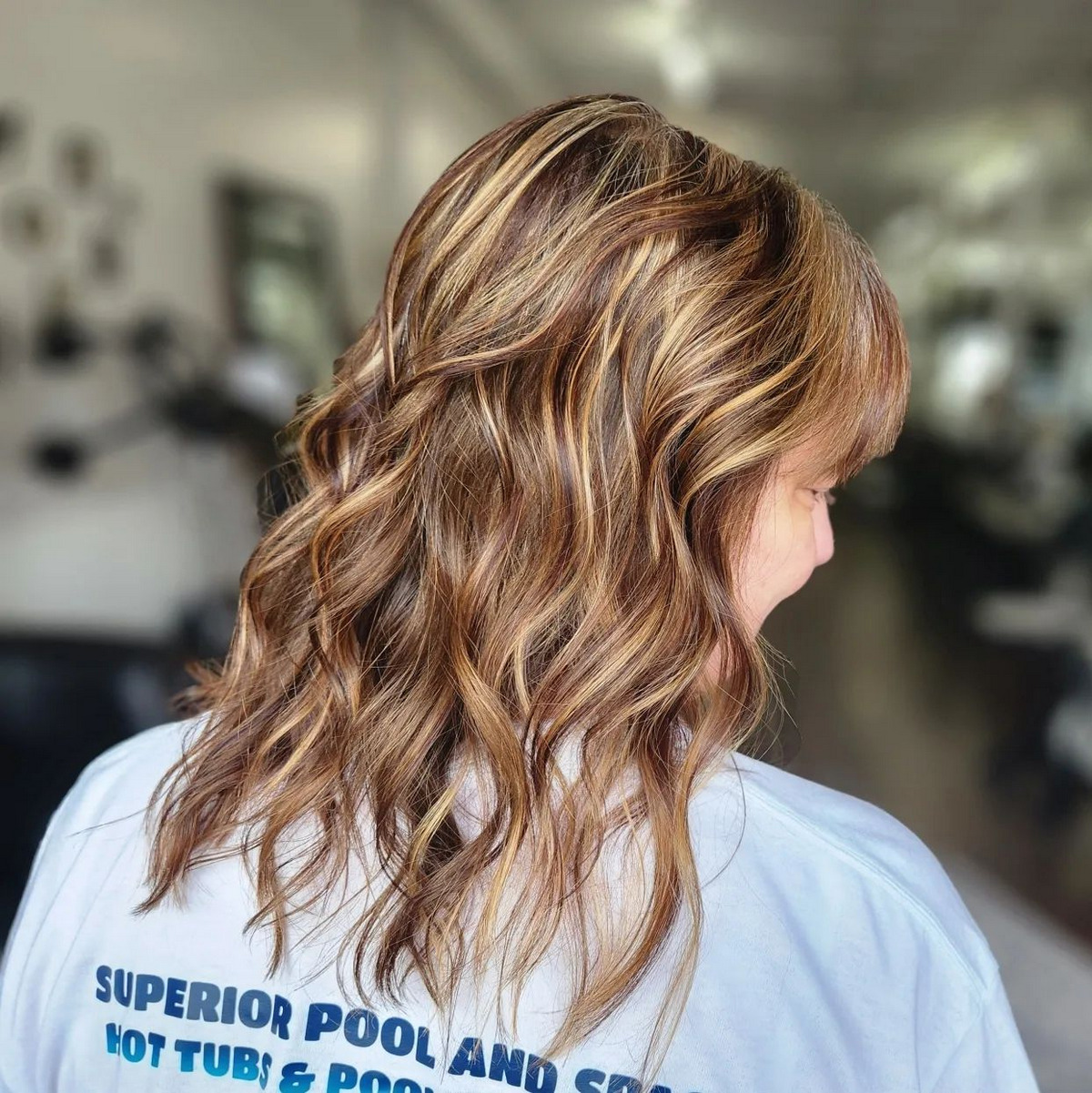 Highlight Thin Wavy Hair