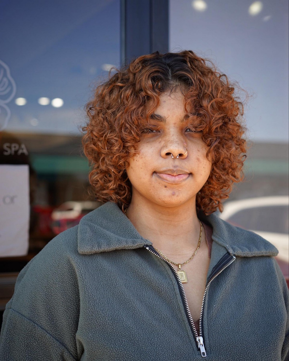 Middle- Parted With Curly Mullet