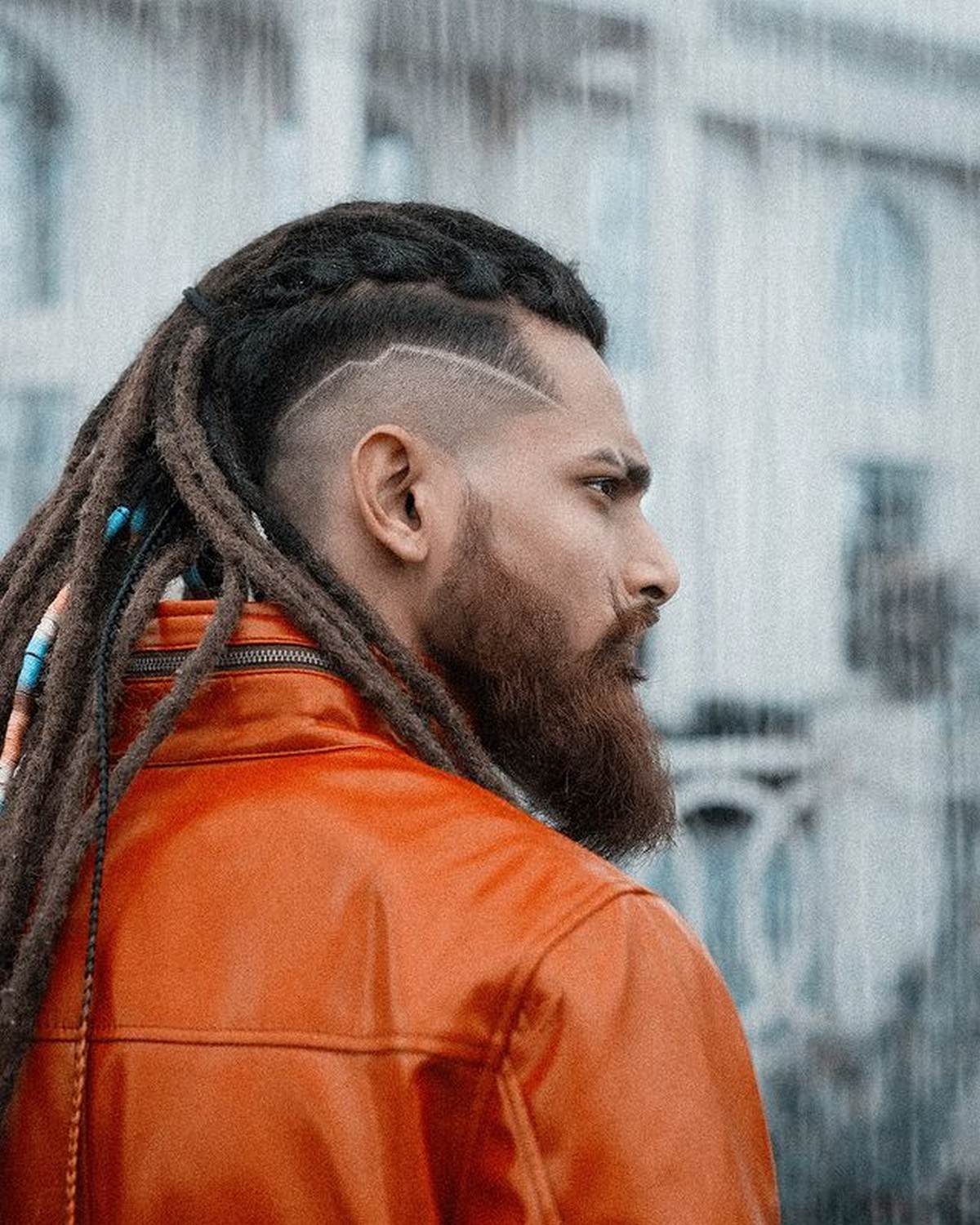 Undercut With Braided Ponytail Hairstyle 