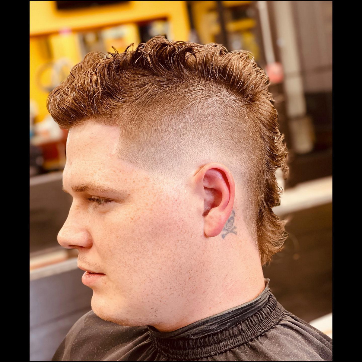 Blonde Curly Mohawk
