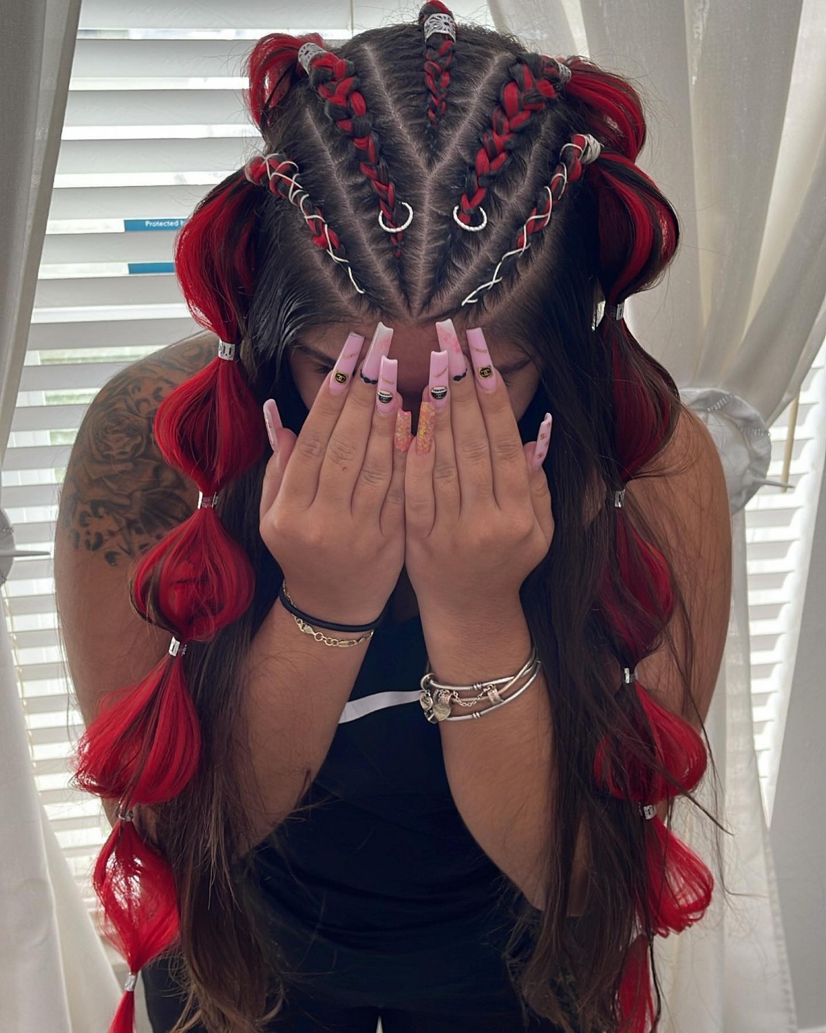 Cornrow Braids With Bubble