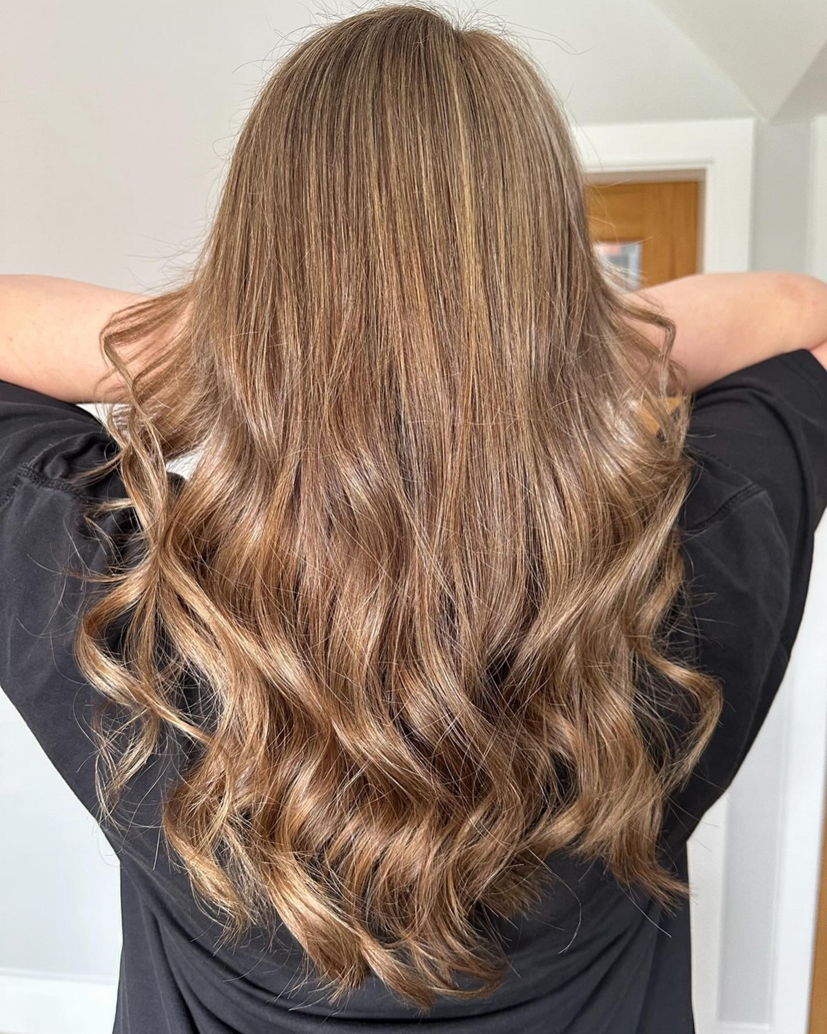 Long Shag With Loose Waves And A Center Part