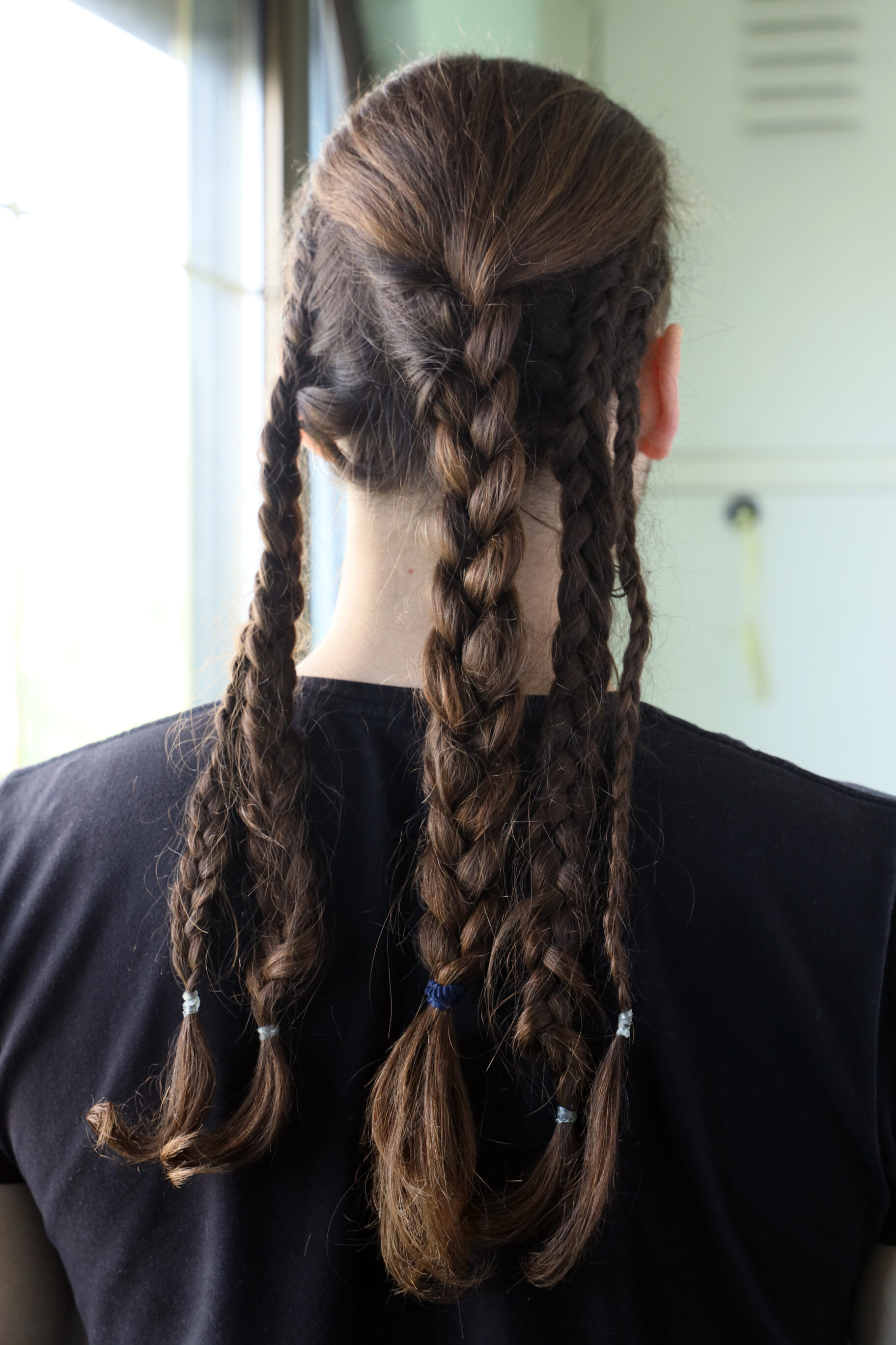 Long Side Braids With Ponytail