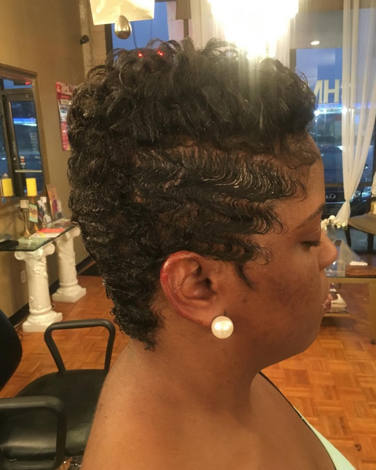 Soft Curls Finger Waves Hairstyle 