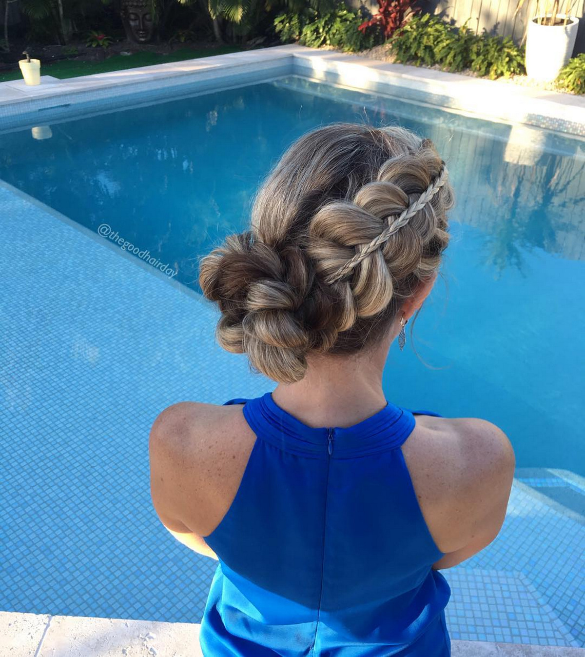 Pull Through Braid Updo