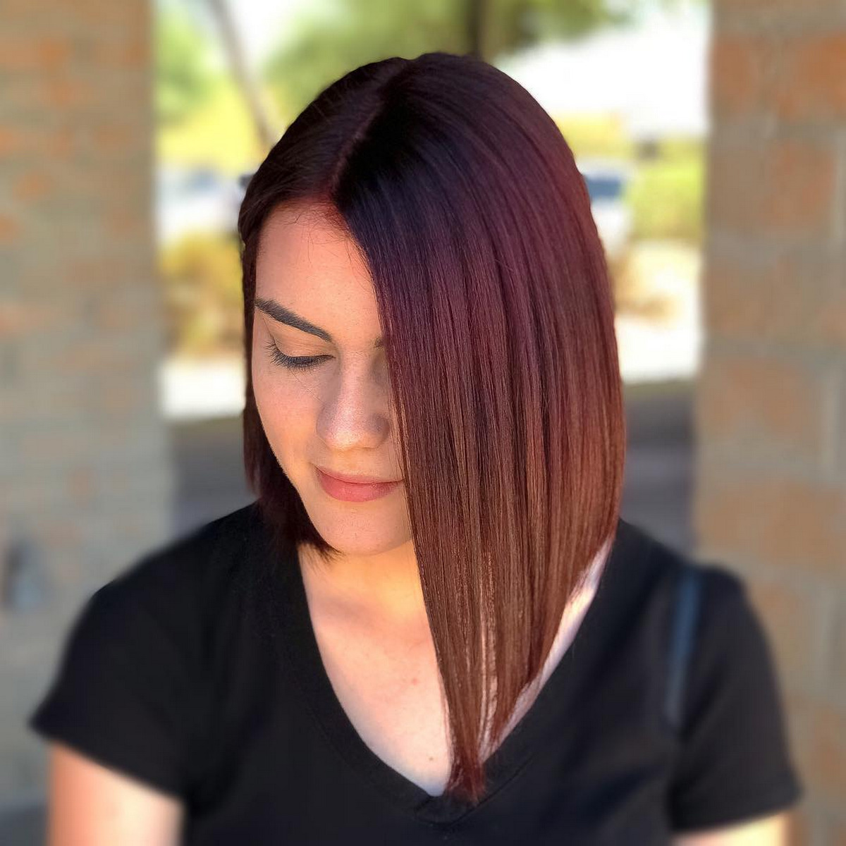 RedHead Asymmetrical Bob