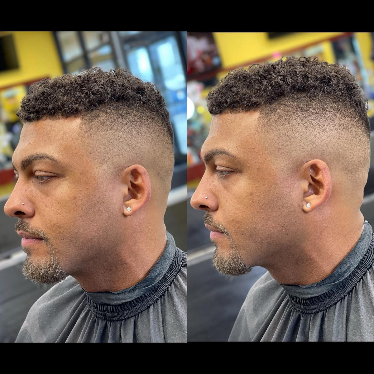 Short Messy And Curly Top Mohawk