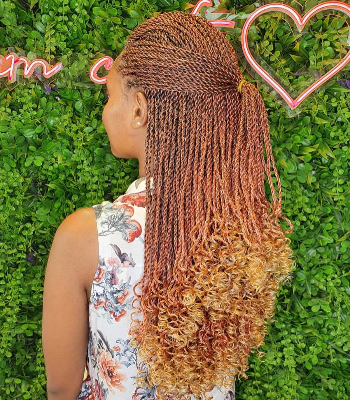 Two Strand Twists Goddess Braids