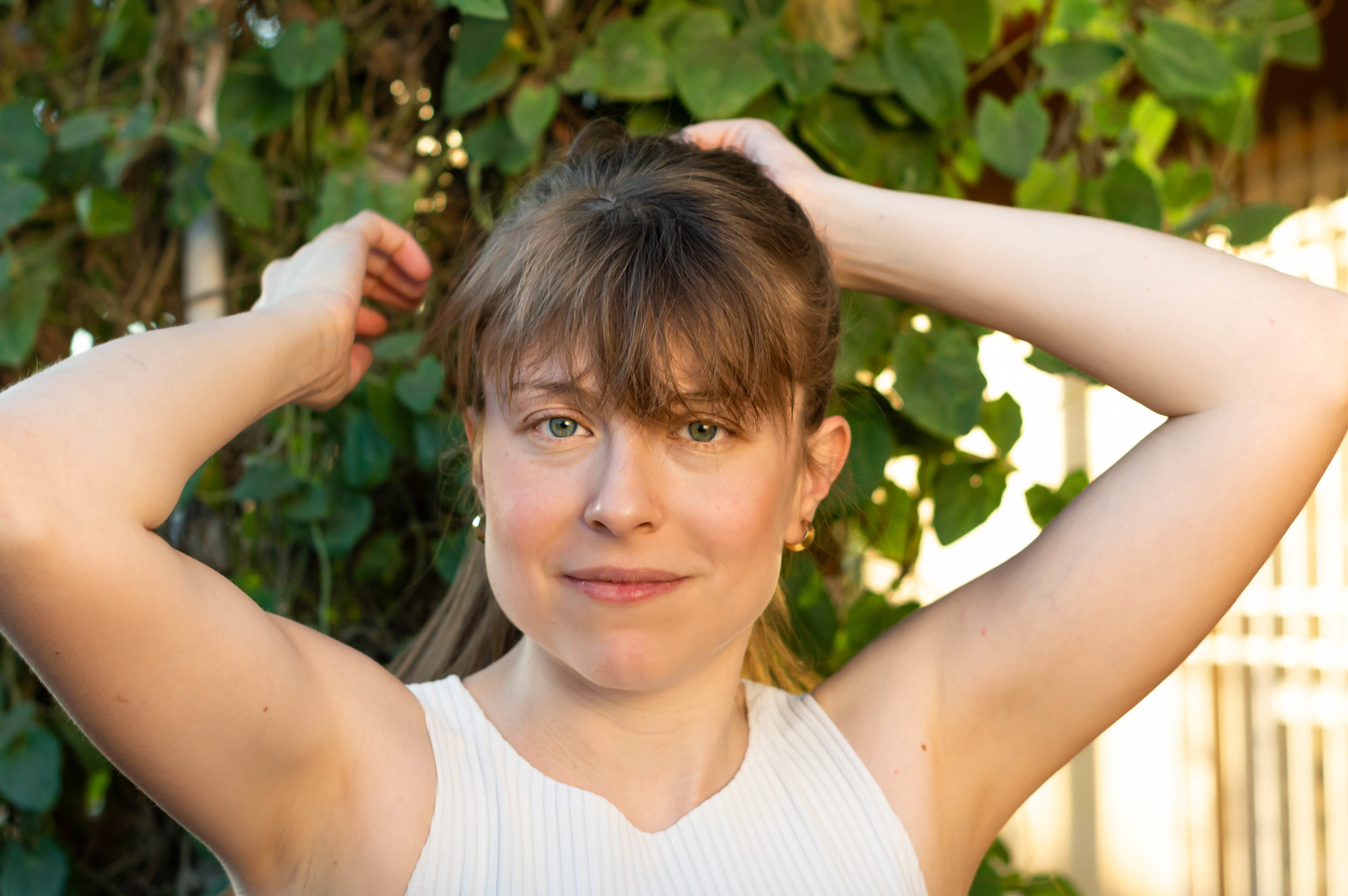 Ponytail Hair With Wispy Bangs