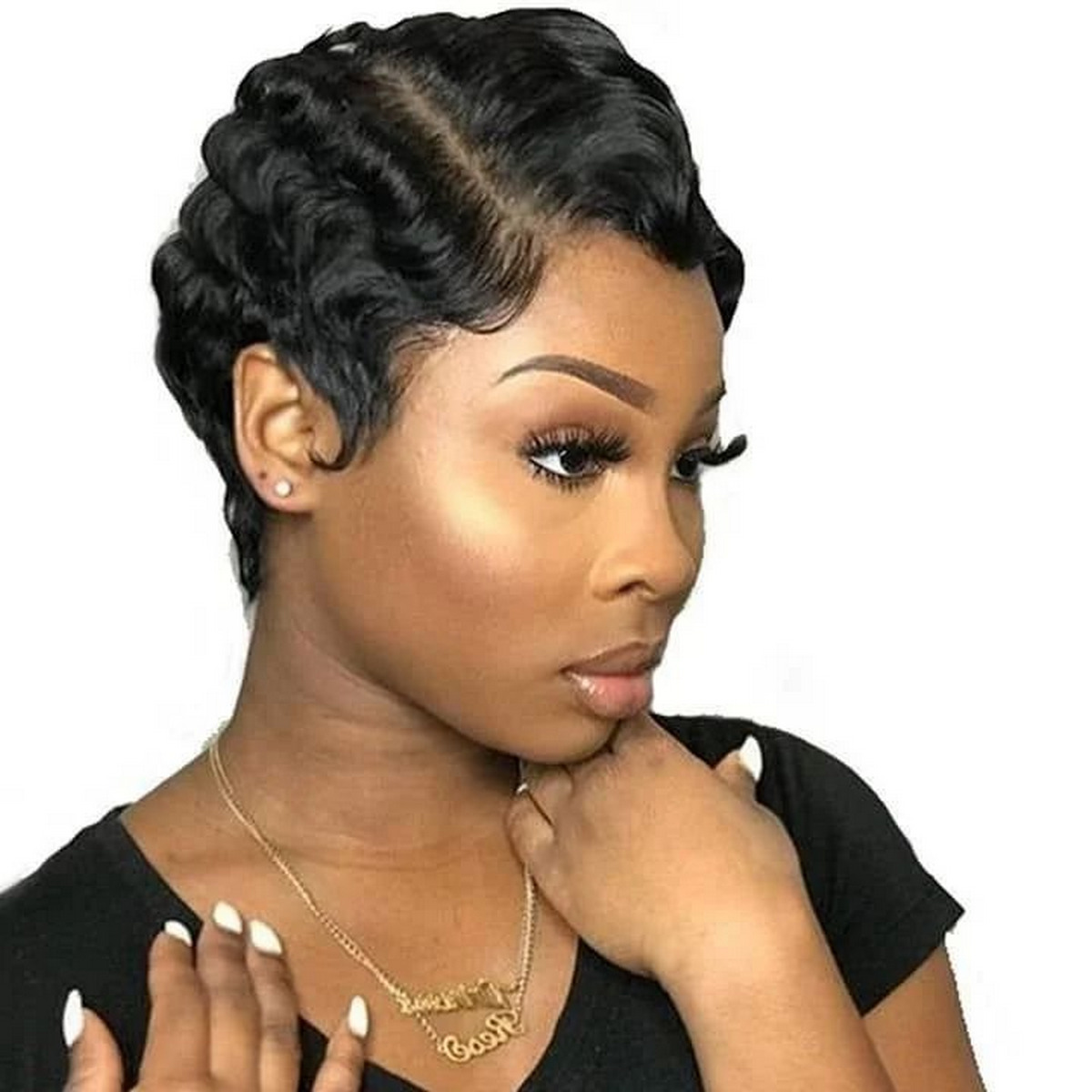 Short Straight curly Hairstyle