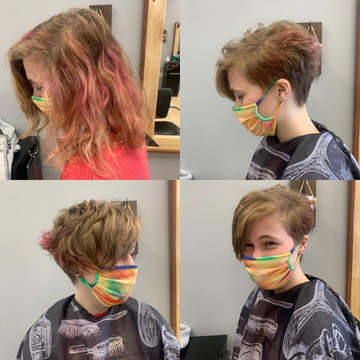 Short Textured Asymmetrical Bob