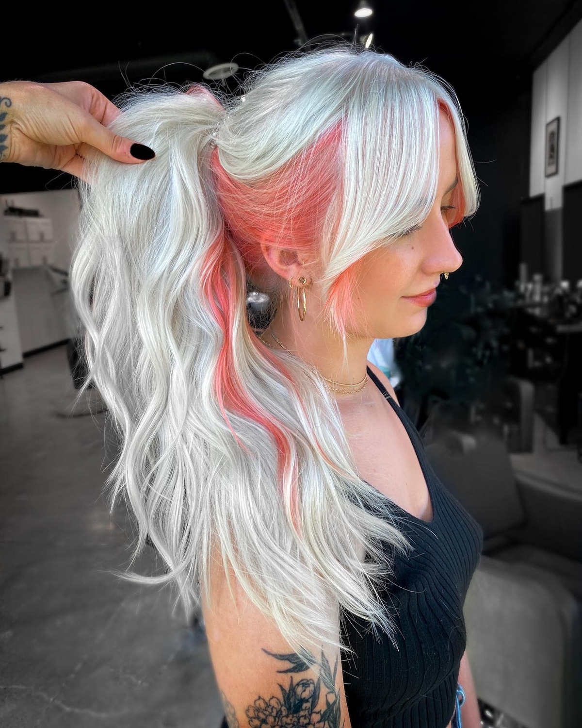 Strawberry Creamsicle Ponytail
