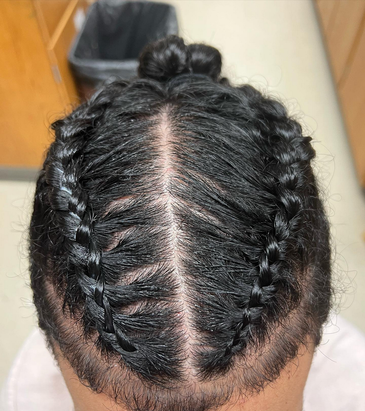 Two Strand Twist In A Bun