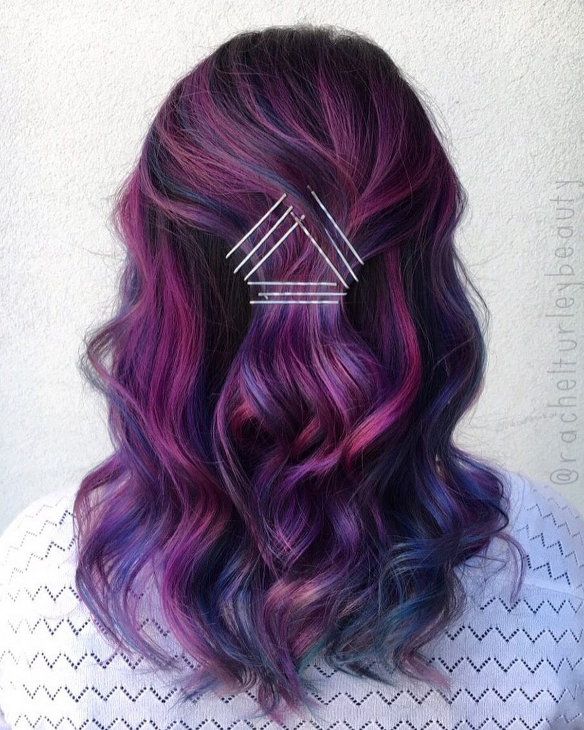 Galaxy Plum Hair