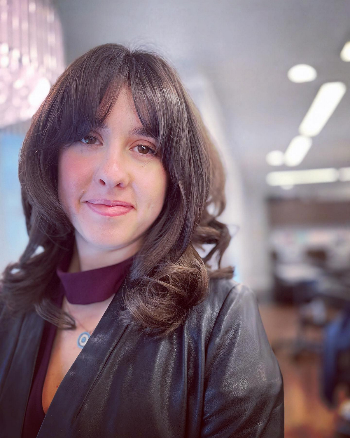 Bouncy Layers Bob And Curtain Bangs
