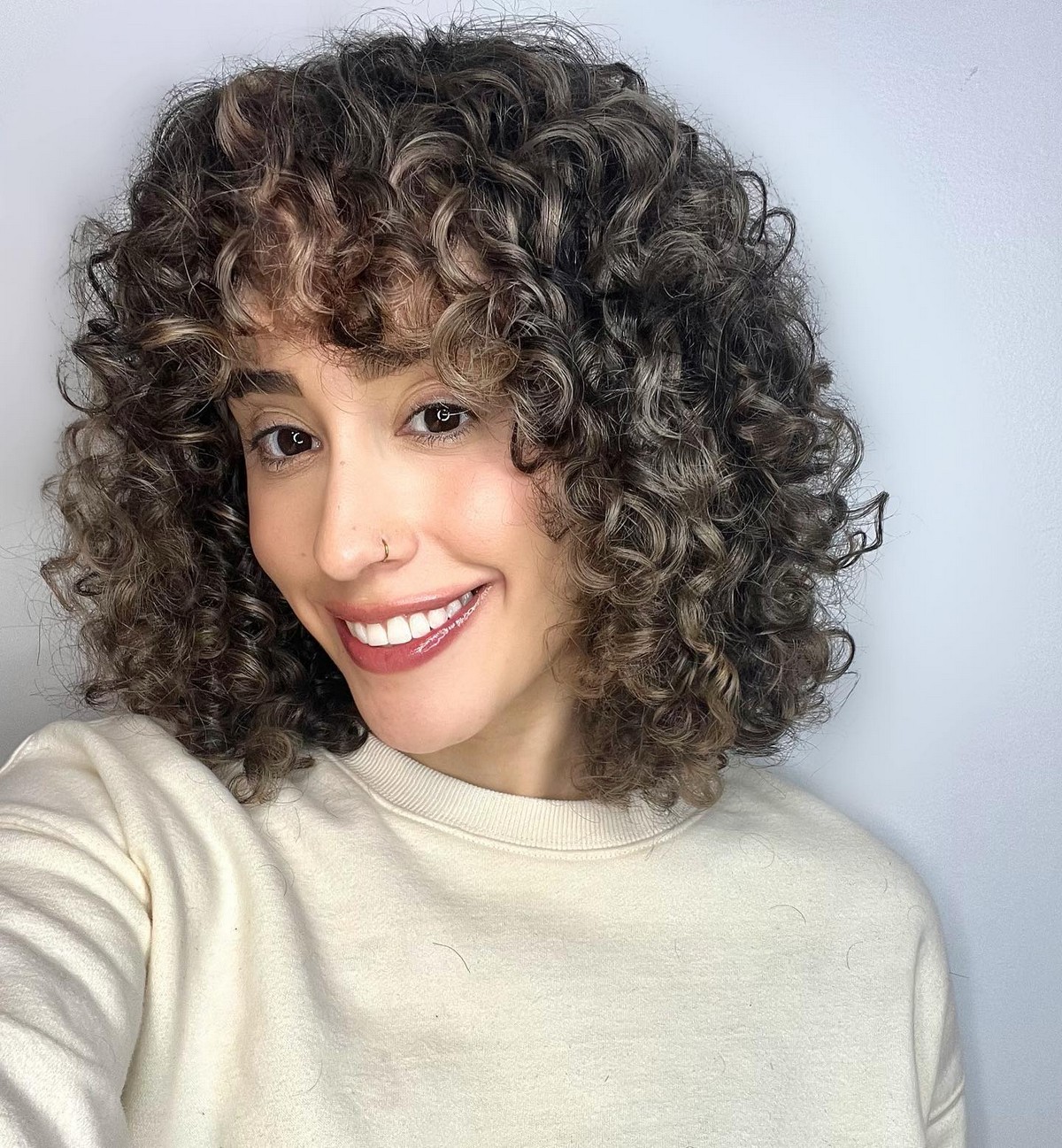 Retro Gray Ash Afro Short Curl