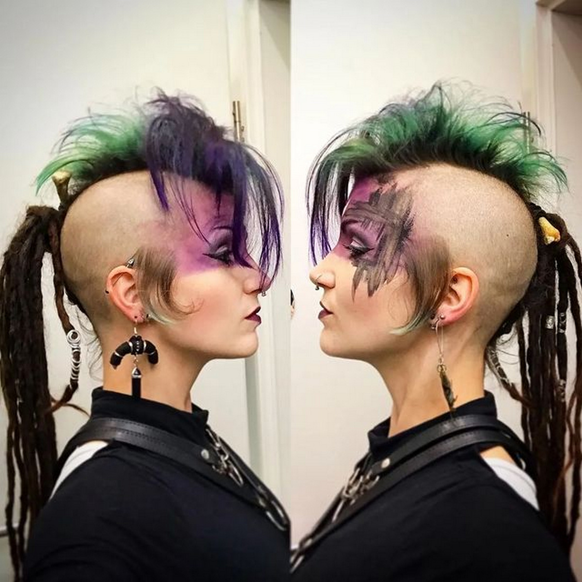Shaved High Pony