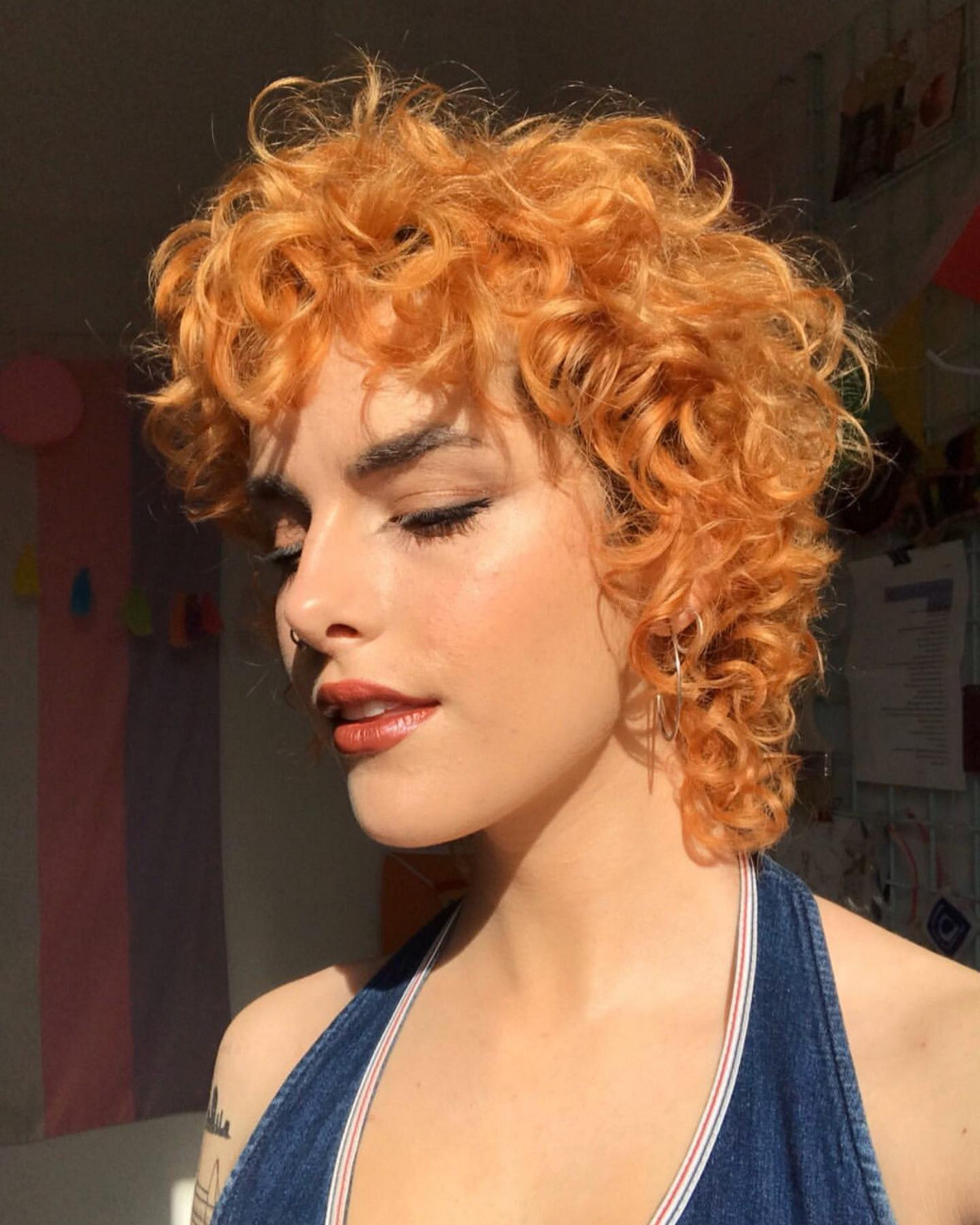 Copper Short Curly Hair