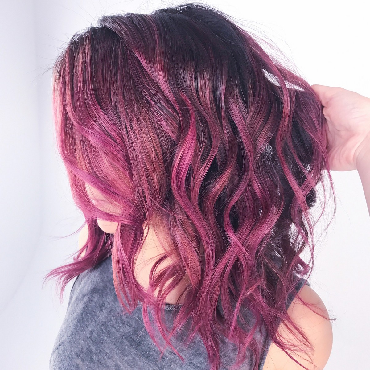 Rose Plum Hair