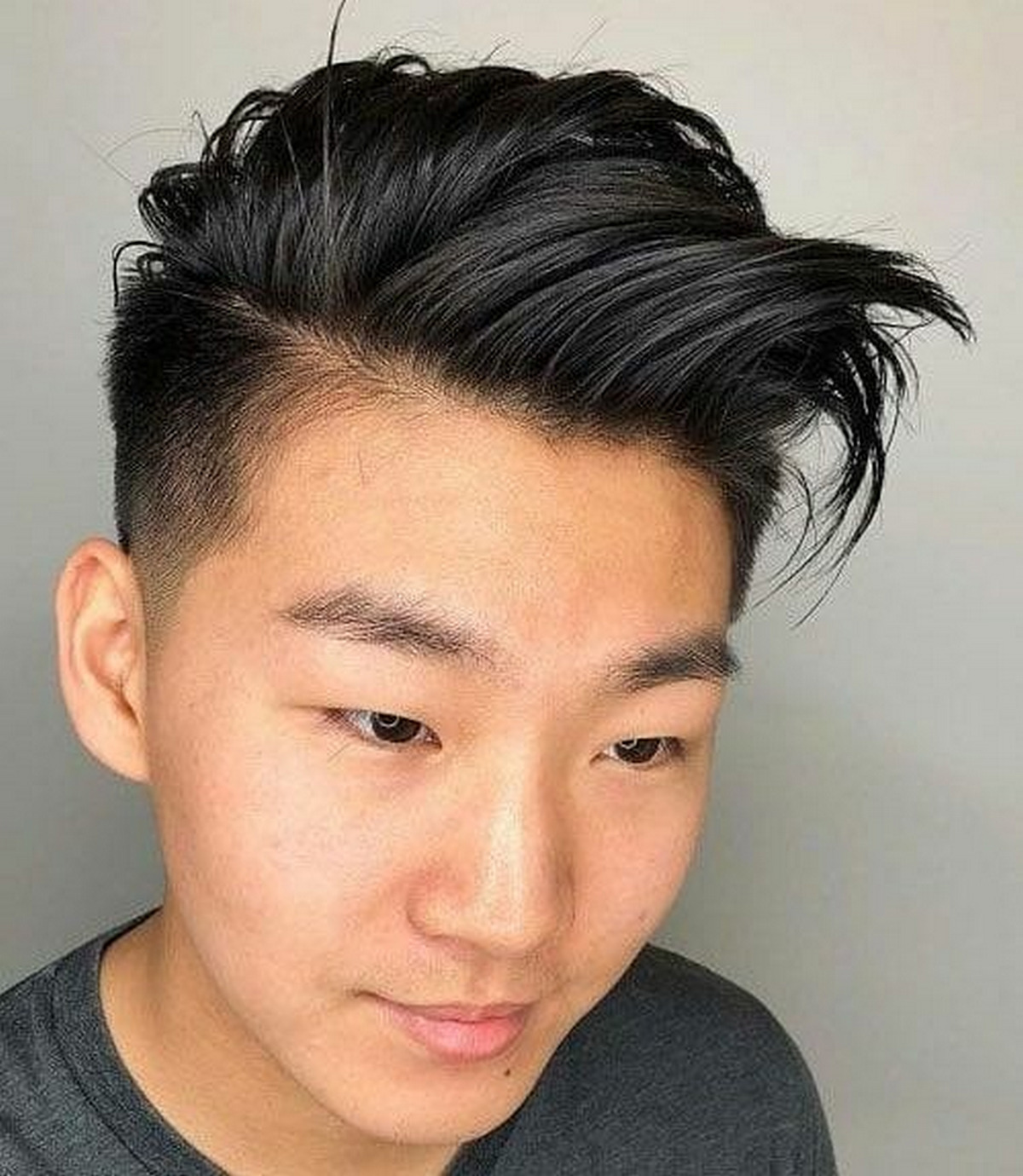 Textured Side Part Hairstyle