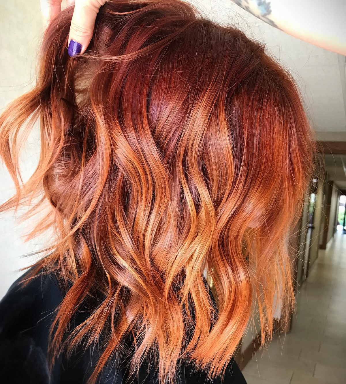 Auburn Blonde Balayage