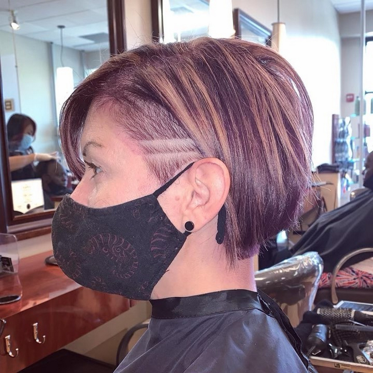 Bob With Textured Shaved Side