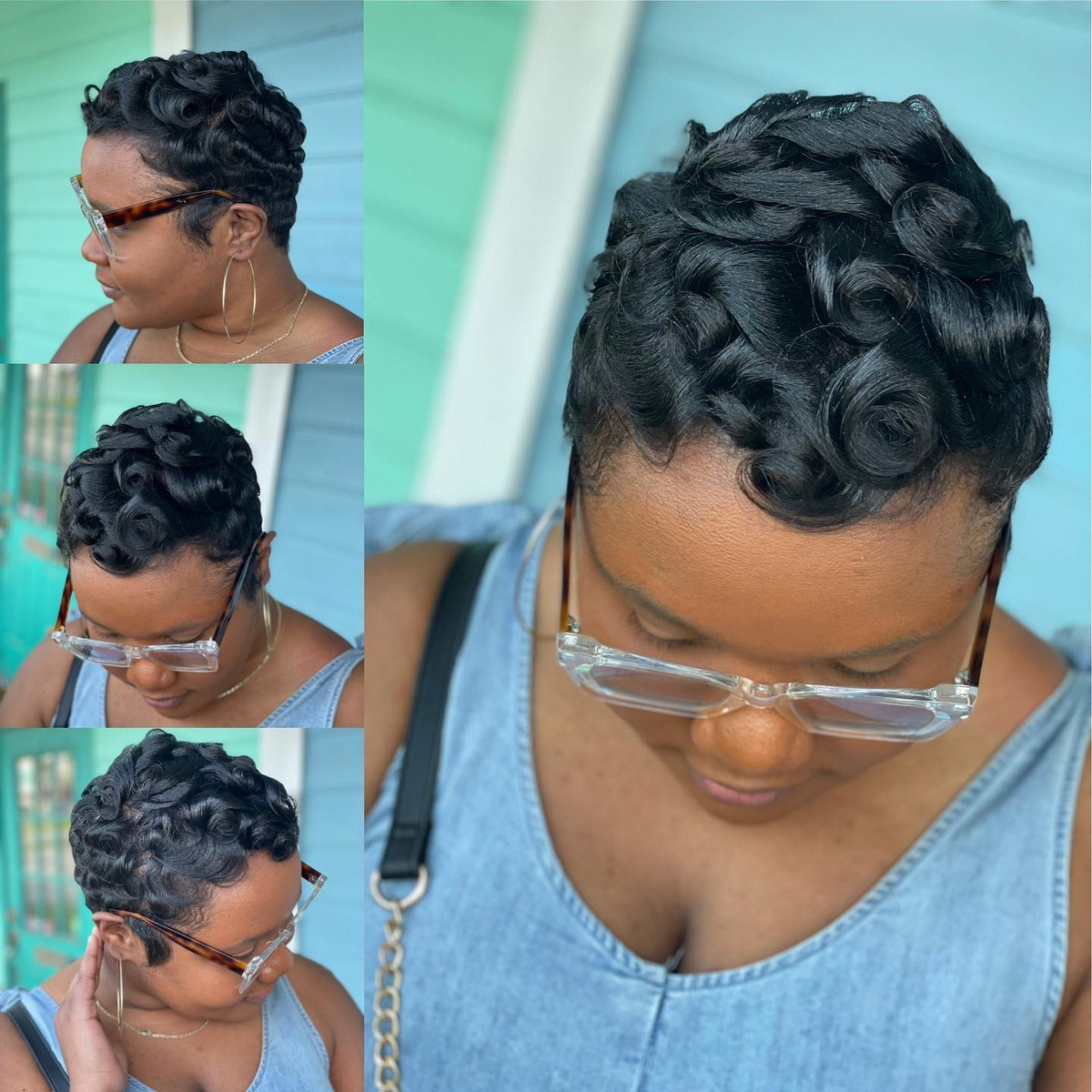 Curl Pixie Cut With Perm Bangs