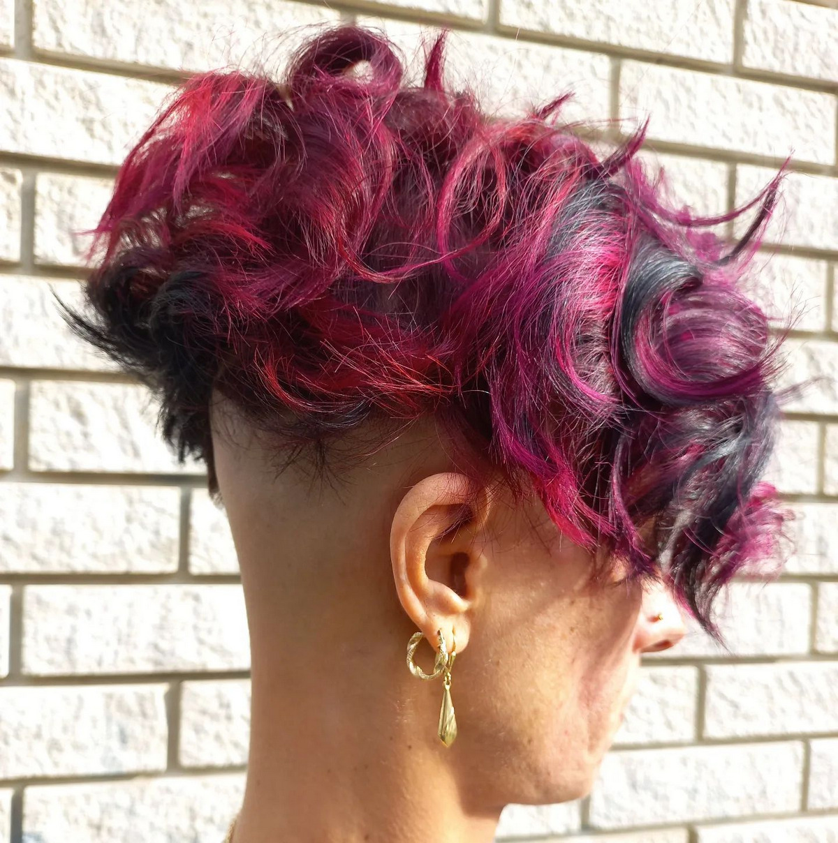 Curl Undercut Bob