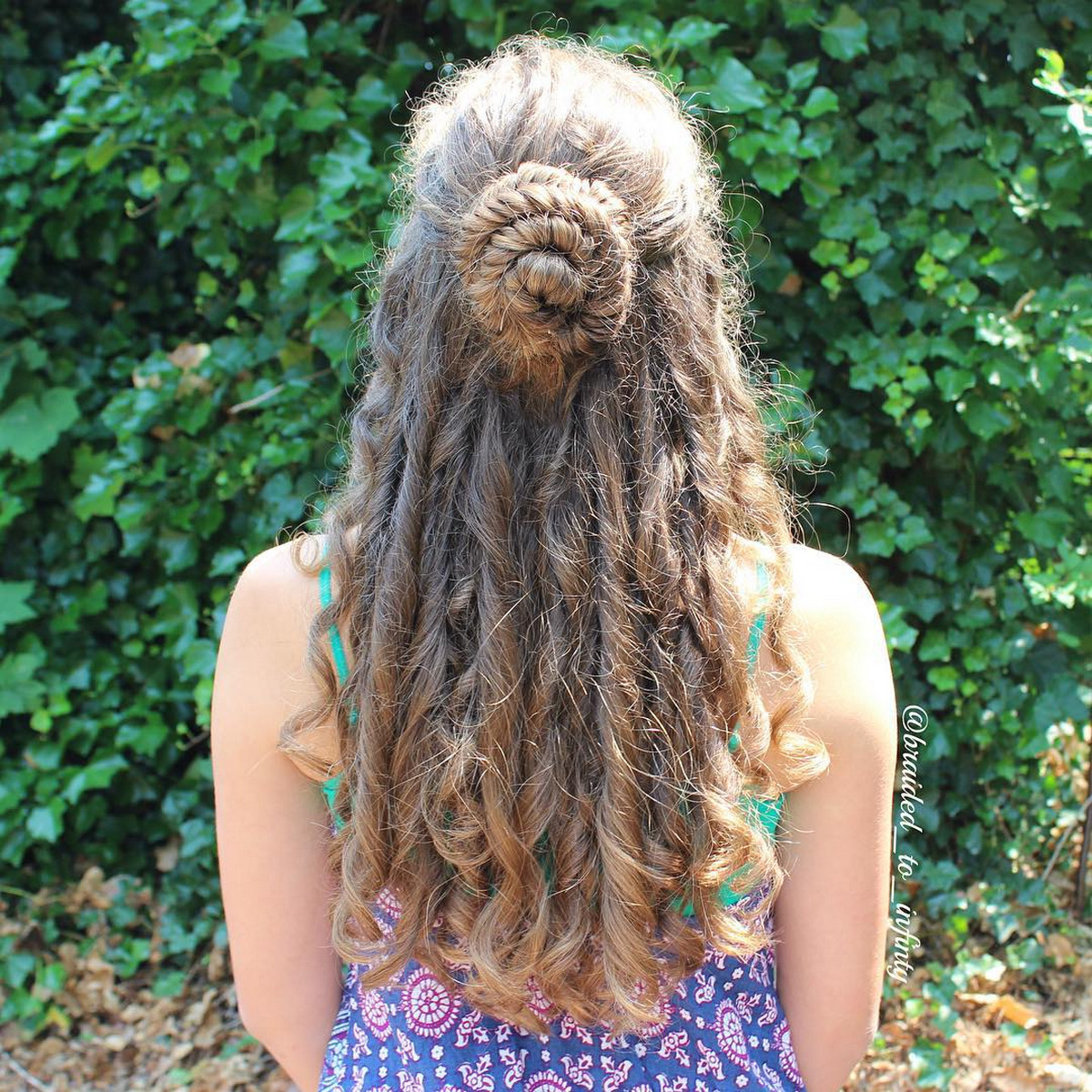 Half-Up Half-Down Seashell Bun