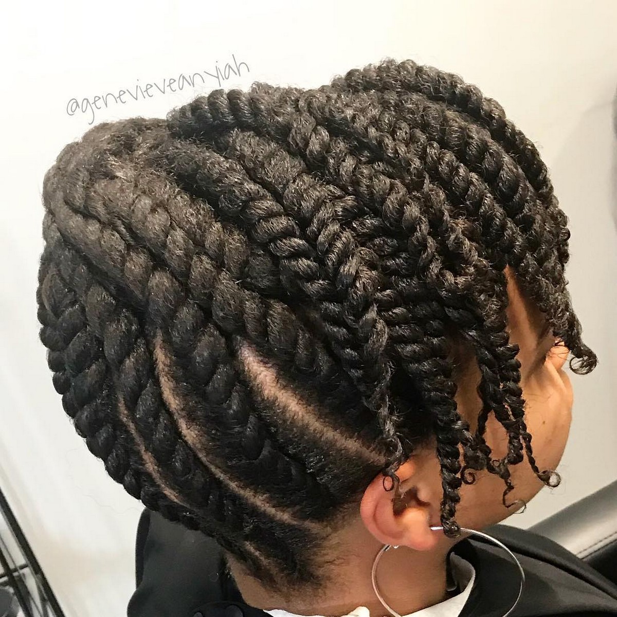 Upswept Updo With Side Twists