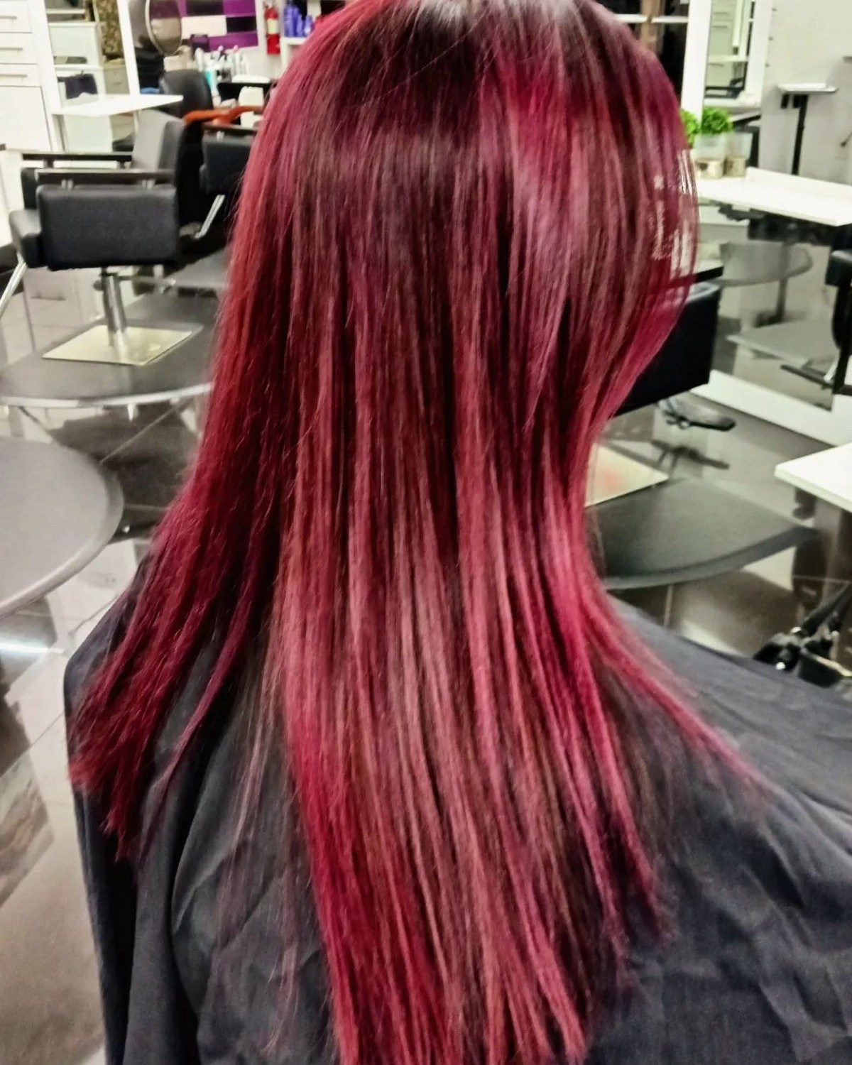 Burgundy Plum Hair