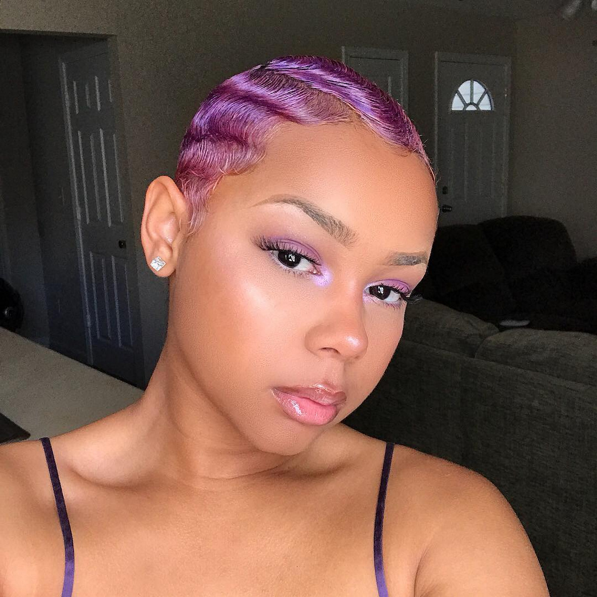 Lavender Finger Waves