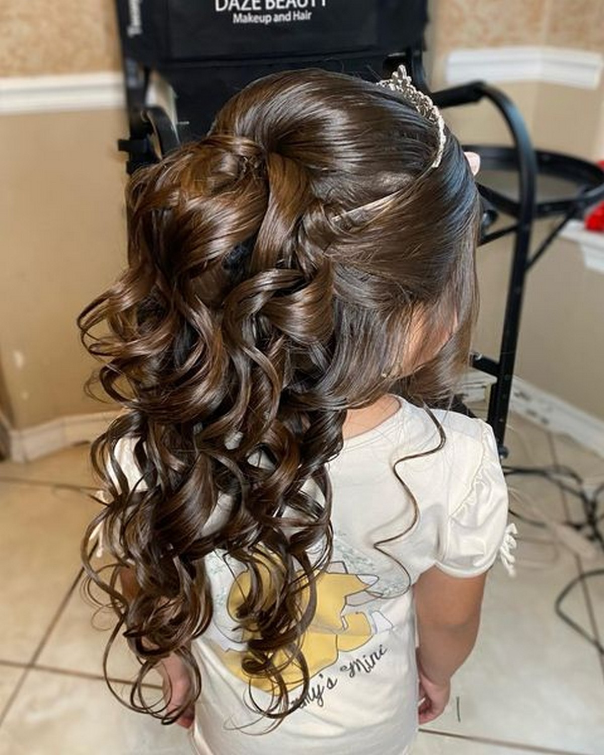 Princess Hairstyle With A Crown