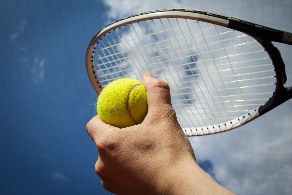 Half Of The Tennis Ball