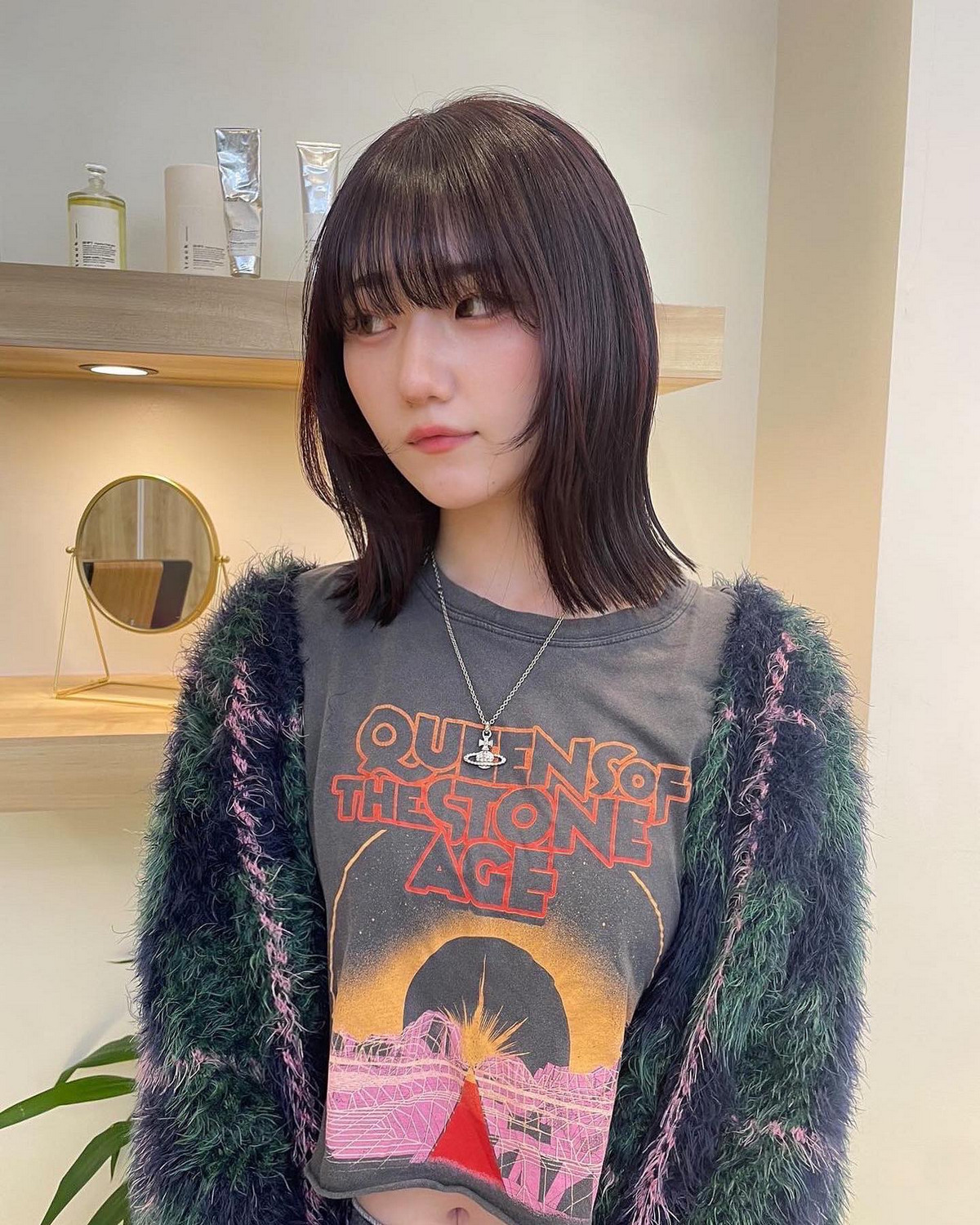 Layer Bob With Feather Ends And Wispy Bangs