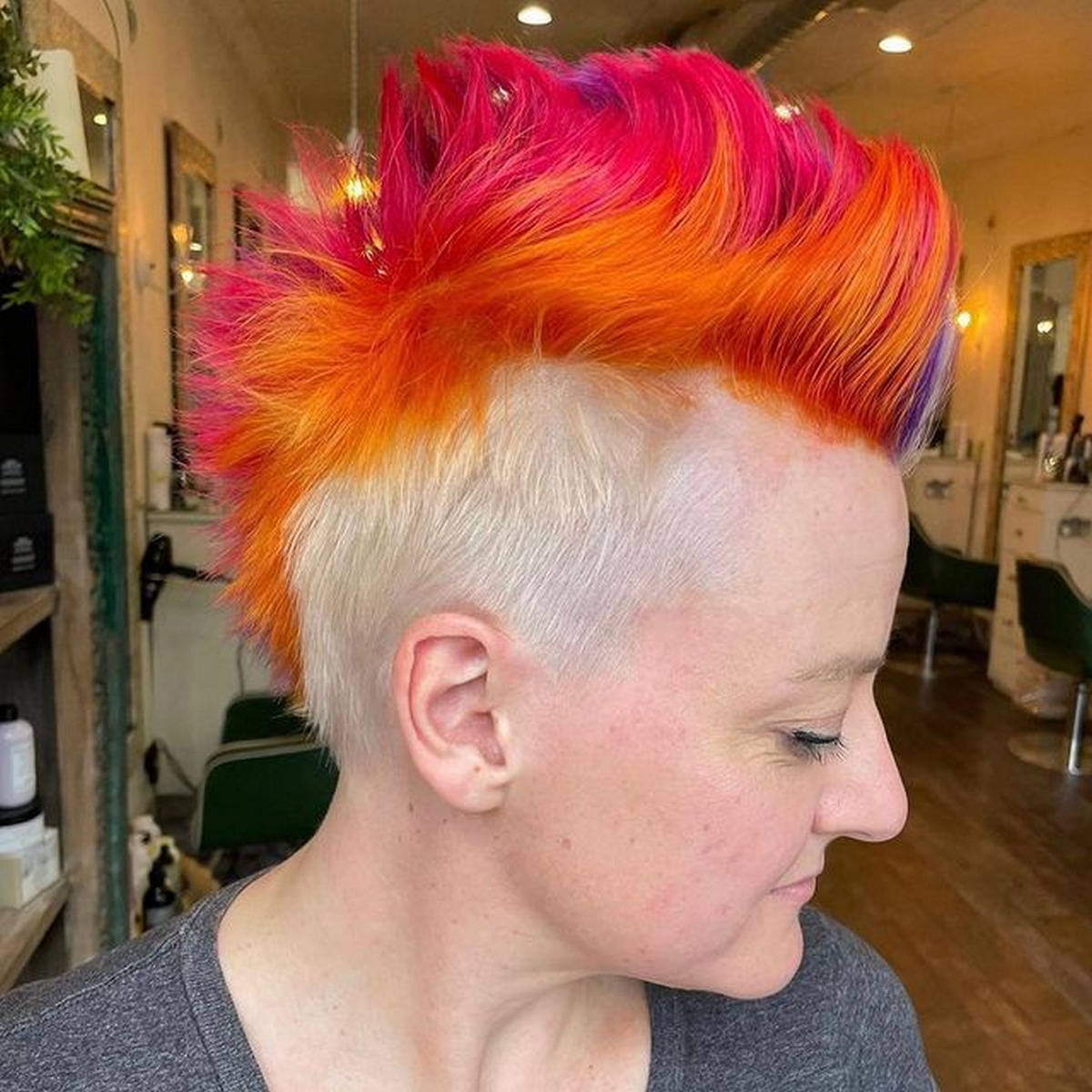 Teased Rainbow Mohawk