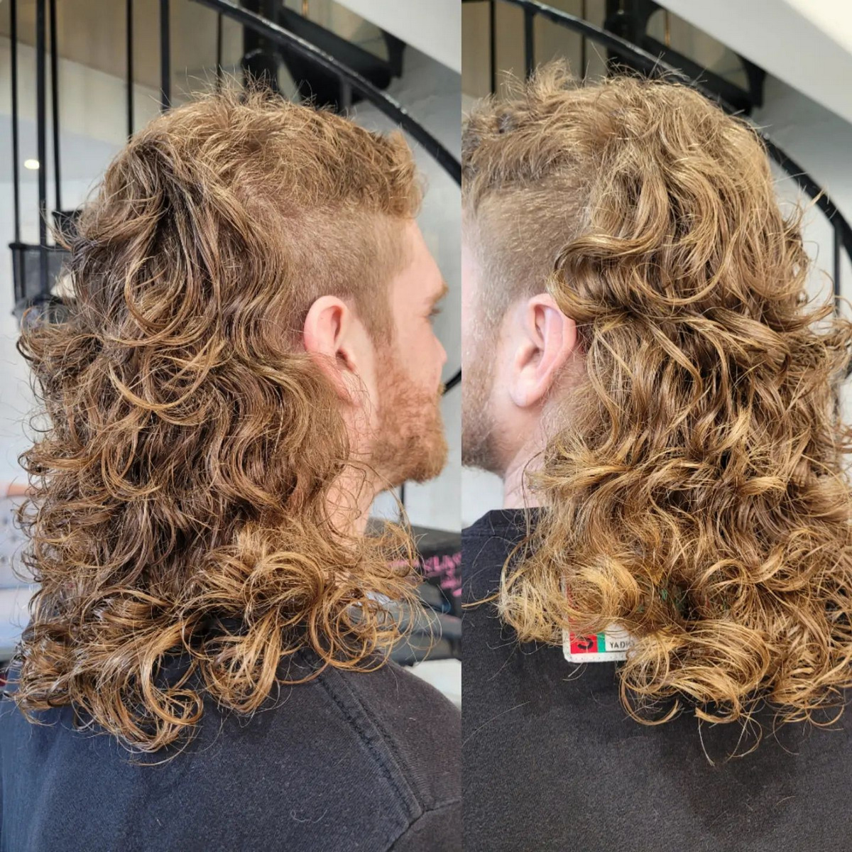 Long Outgrown Curly Mullet
