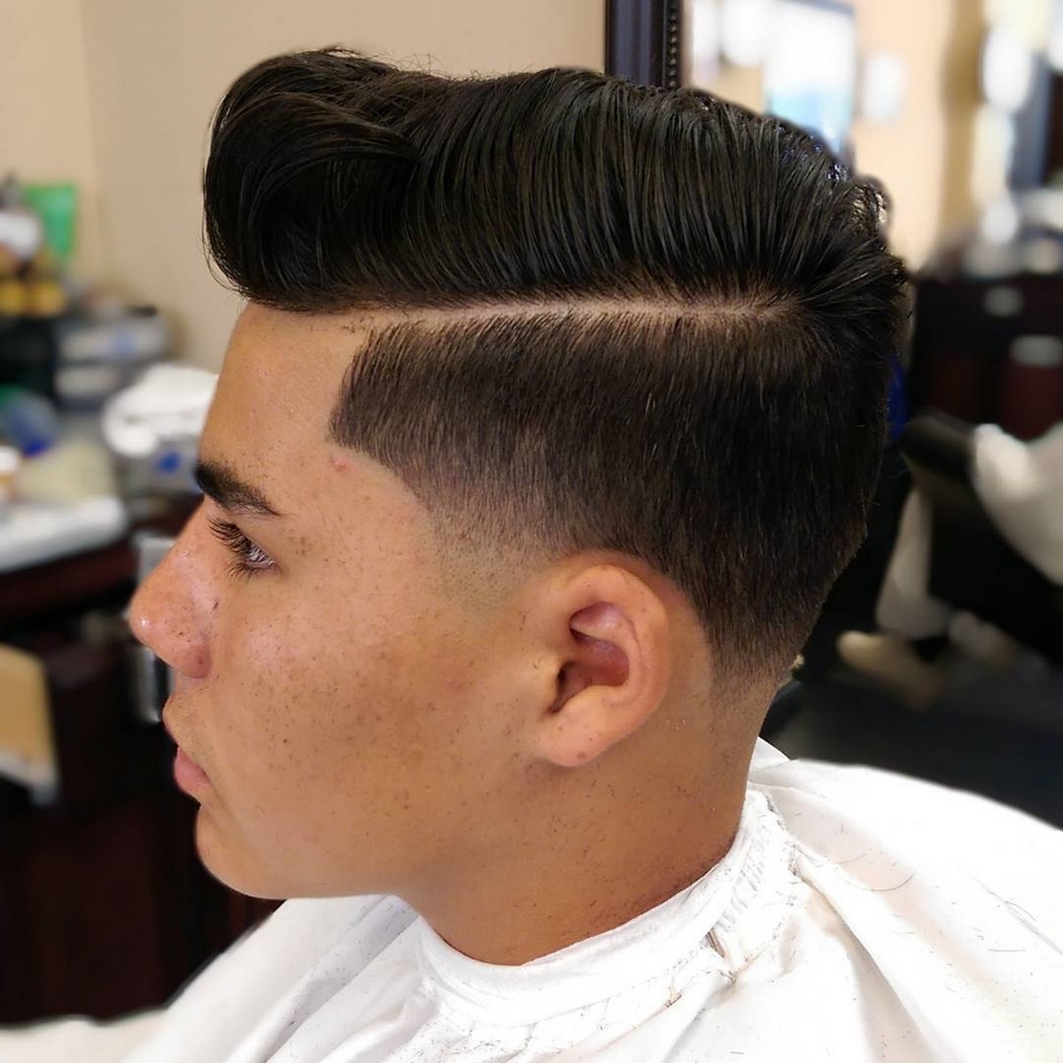 Textured Comb Over Edgar Cut